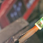 eingesetztes Mittelteil an neuer LED