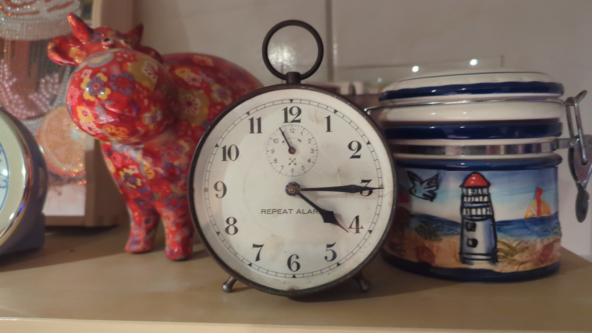 alter Wecker mit "repeat Alarm, einem Vorgänger von "snooze"