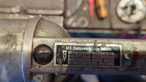 Typenschild meiner Bohrmaschine